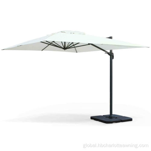 China Aluminum Cantilever Hanging Roma Patio Umbrella Manufactory